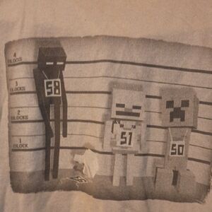 MO JANG JINX COLLABORATION MINECRAFT YXL  LONG Sleeve T-shirt Jail Line Up 😎